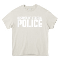 Cream australian federal police Heavy Core Tee - linhVisuals