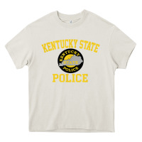 Cream kentucky state police Heavy Core Tee - linhVisuals
