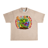 French Oak Merry Rexmas Urban Heavy Tee - CowhideDigitalArt