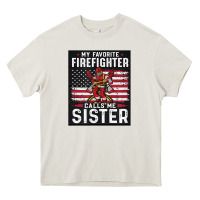 Cream my favorite firefighter calls me sister. Heavy Core Tee - linhVisuals