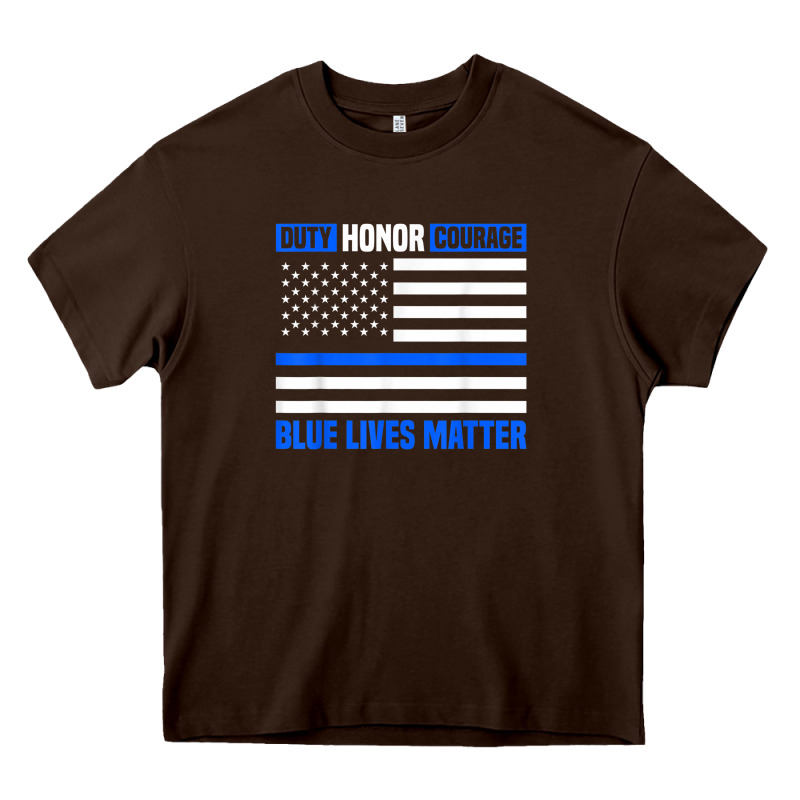 Blue Lives Matter For Police Officer Heavy Core Tee by linhVisuals | Teevron