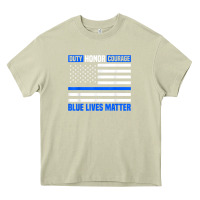 Mossy blue lives matter for police officer Heavy Core Tee - linhVisuals