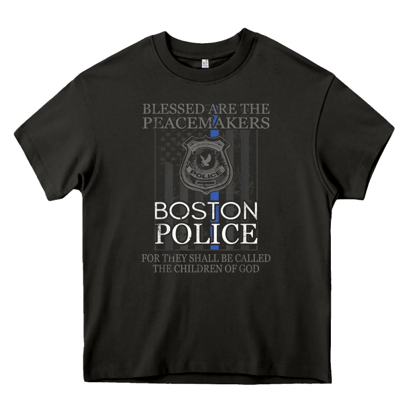 Boston Police Shirt Saint Michael Police Officer Prayer Heavy Core Tee by linhVisuals | Teevron