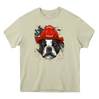 Mossy boston terrier firefighter boston terrier dog lover premium Heavy Core Tee - linhVisuals