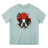 Arona boston terrier firefighter boston terrier dog lover premium Heavy Core Tee - linhVisuals