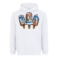 White USA Patriotic Leopard Popsicles Heavyweight Hoodie - Jasminsmagicworld