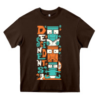 Chocolate Brown oke 15 Heavy Core Tee - linhVisuals