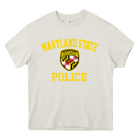Cream maryland state police Heavy Core Tee - linhVisuals