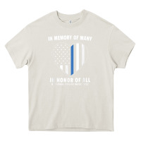 Cream national police week shirt in memory and honor us flag Heavy Core Tee - linhVisuals