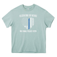 Arona national police week shirt vintage blue line american flag Heavy Core Tee - linhVisuals
