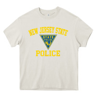 Cream new jersey state police Heavy Core Tee - linhVisuals
