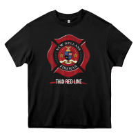 New Orleans Firefighter Shirt Firefighter Gifts Louisiana Heavy Core Tee | Teevron