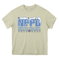 Mossy north pole police department Heavy Core Tee - linhVisuals