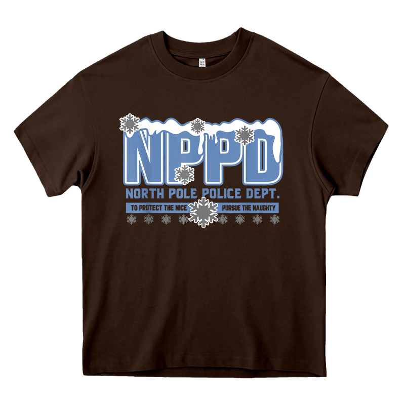 North Pole Police Department Heavy Core Tee by linhVisuals | Teevron