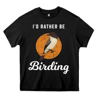 Black birding birdwatching eastern phoebe Heavy Core Tee - linhVisuals