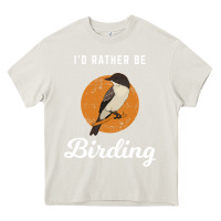 Cream birding birdwatching eastern phoebe Heavy Core Tee - linhVisuals