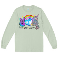 Matcha peace love unicorn Long Sleeve Tee - LillyAllenDesigns
