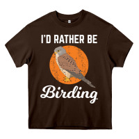 Chocolate Brown birding birdwatching kestrel bird bird Heavy Core Tee - linhVisuals