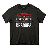 Asphalt mens father's day my favorite firefighter calls me grandpa premium Heavy Core Tee - linhVisuals