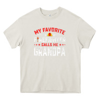 Cream mens father's day my favorite firefighter calls me grandpa premium Heavy Core Tee - linhVisuals