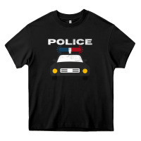 Black cool policeman law enforcement deputy kawaii police mobile premium Heavy Core Tee - linhVisuals