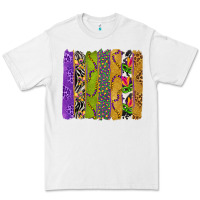 White Mardi Gras Brushstrokes Premium Tee - BundleAndBundleShop