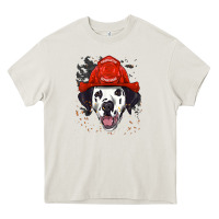 Cream dalmatian firefighter dalmatian dog lover Heavy Core Tee - linhVisuals