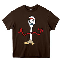 Chocolate Brown forky Heavy Core Tee - linhVisuals