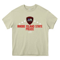 Mossy rhode island state police Heavy Core Tee - linhVisuals