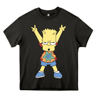 Asphalt groovy bart Heavy Core Tee - linhVisuals