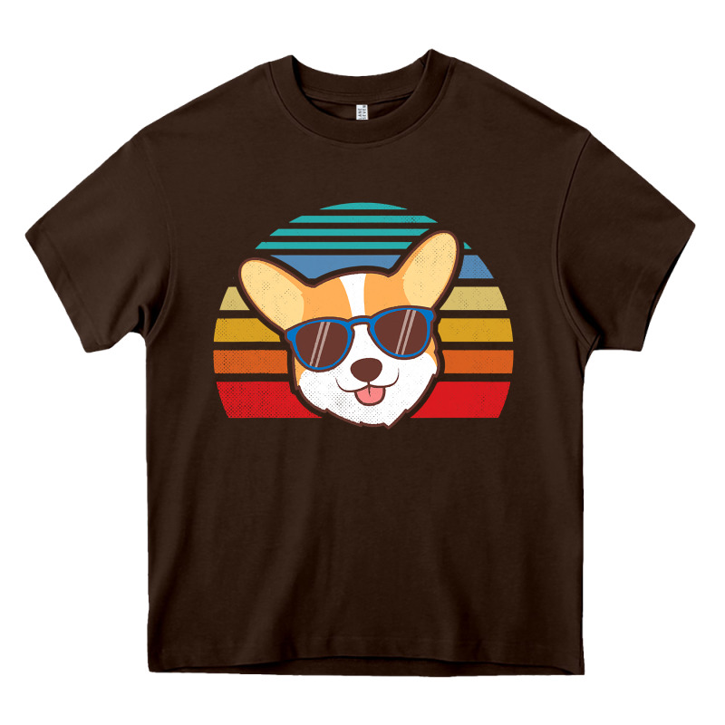 Cool Corgi Vintage 80s Dog Lover Heavy Core Tee by linhVisuals | Teevron