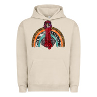 Pigment French Oak thanksgiving turkey rainbow Urban Hoodie - RanaPortraitStore