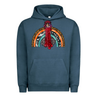 Pigment Midnight Navy thanksgiving turkey rainbow Urban Hoodie - RanaPortraitStore