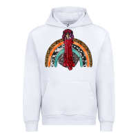 White thanksgiving turkey rainbow Urban Hoodie - RanaPortraitStore