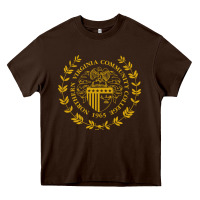 Chocolate Brown northern virginia community college Heavy Core Tee - linhVisuals