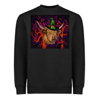 Black halloween glitter highland cow tumbler Heavyweight Sweatshirt - RanaPortraitStore