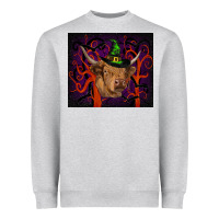 Heather Grey halloween glitter highland cow tumbler Heavyweight Sweatshirt - RanaPortraitStore
