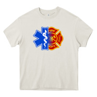 Cream emt firefighter ems fire first responder premium Heavy Core Tee - linhVisuals
