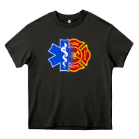 Asphalt emt firefighter ems fire first responder premium Heavy Core Tee - linhVisuals