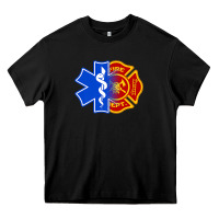 Black emt firefighter ems fire first responder premium Heavy Core Tee - linhVisuals