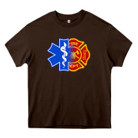 Emt Firefighter Ems Fire First Responder Premium Heavy Core Tee | Teevron