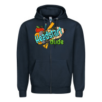 Navy headstart dude Zipper Hoodie - Jasminsmagicworld