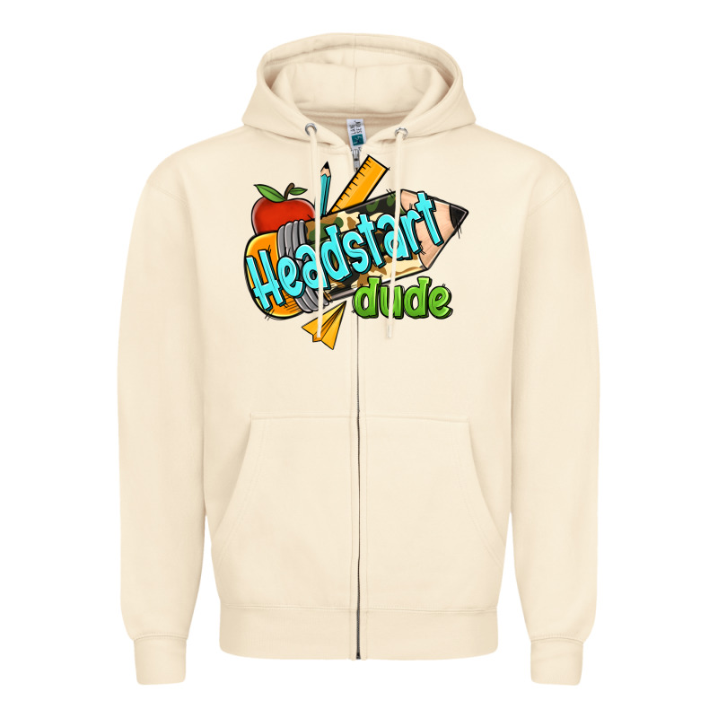 Headstart Dude Zipper Hoodie by Jasminsmagicworld | Teevron