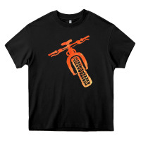 Black fat bike mountain biking Heavy Core Tee - linhVisuals