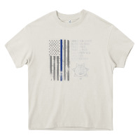 Cream police in america correctional officer prayer Heavy Core Tee - linhVisuals