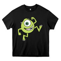 Black mike wazowski Heavy Core Tee - linhVisuals