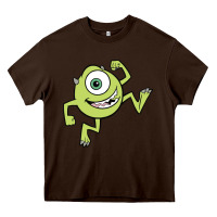 Chocolate Brown mike wazowski Heavy Core Tee - linhVisuals