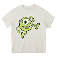Cream mike wazowski Heavy Core Tee - linhVisuals