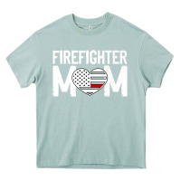 Arona female firefighter mom thin red line flag firefighting premium Heavy Core Tee - linhVisuals