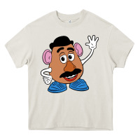 Cream mr potato Heavy Core Tee - linhVisuals